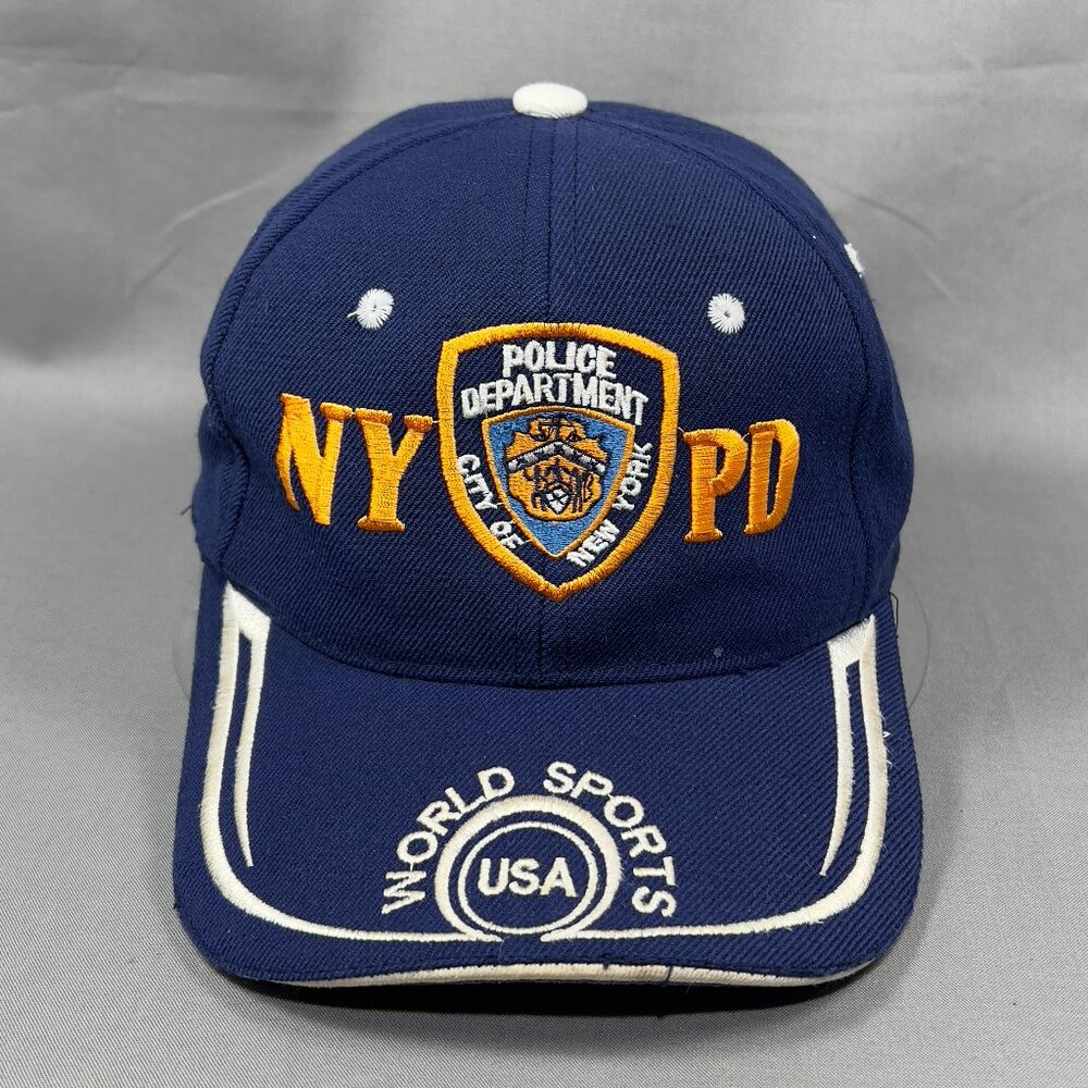 NYPD New York Strap back Cap Hat Blue Police Baseball Logo Souvenir Sports Mens